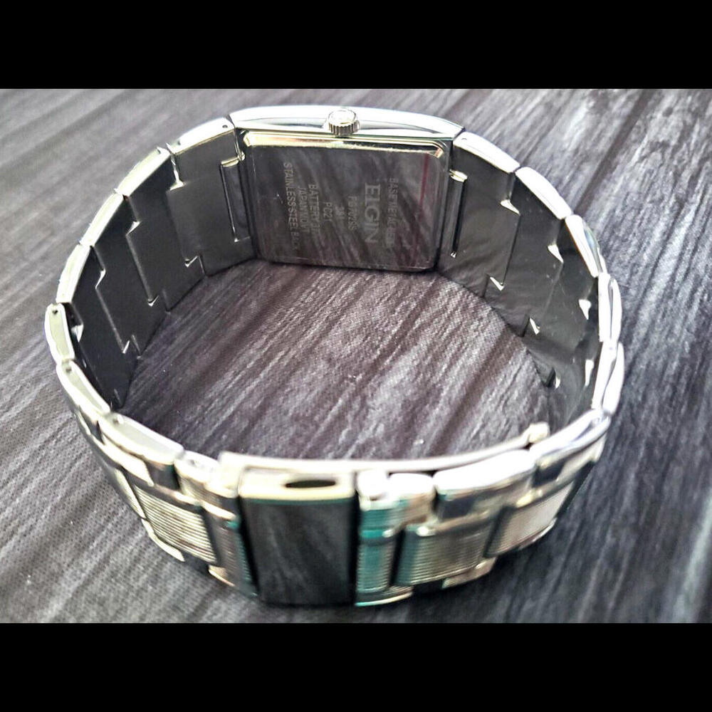 RARE Lord Elgin Gem Paved Tank Watch Plank Diamond‎ Dial - Picture 7 of 11